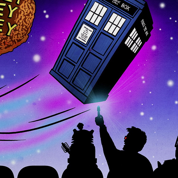 wibbly wobbly timey wimey print