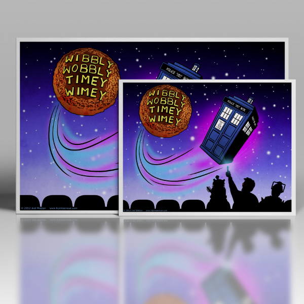wibbly wobbly timey wimey print