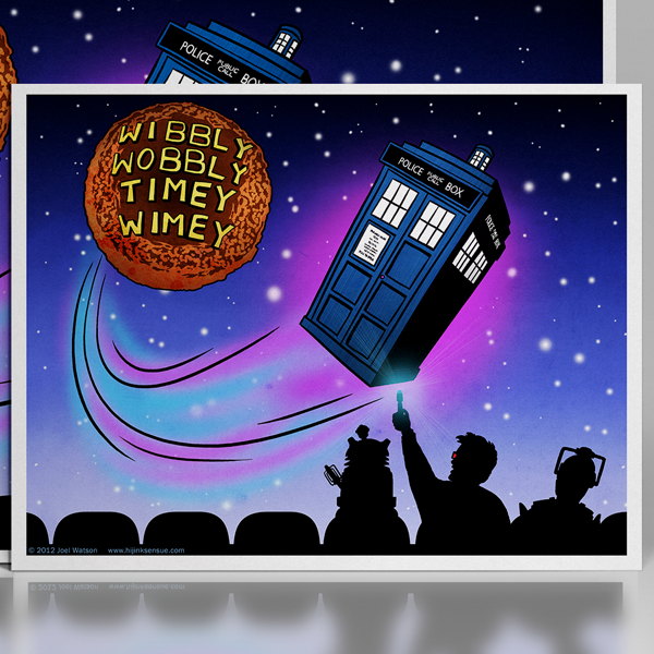 wibbly wobbly timey wimey print