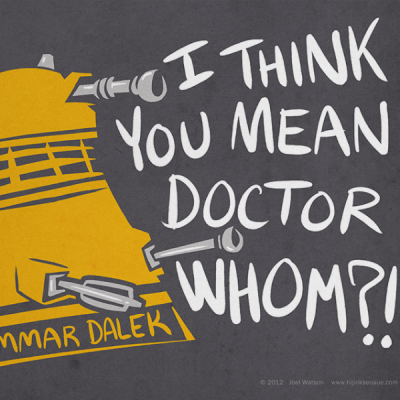 Grammar Dalek Print