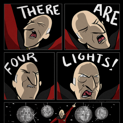There Are Four Lights Print